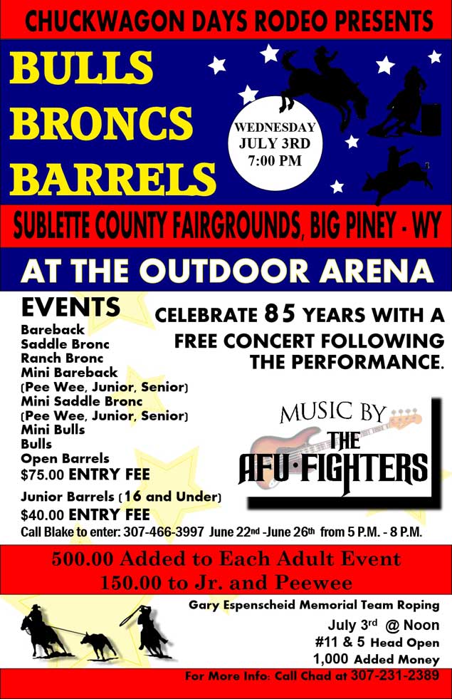 Rodeo Schedule